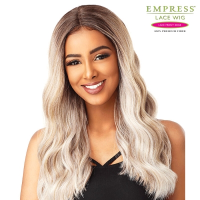 Sensationnel Synthetic Empress Center-Part Lace Front Edge Wig - BRIANNA