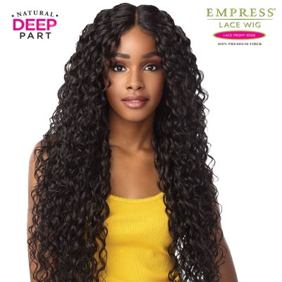 Sensationnel Synthetic Empress Center Deep Part Lace Front Edge Wig - NAYANA