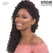 Sensationnel African Collection 3x Pre-Looped Crochet Braid - FAUX LOCS CURLY 12