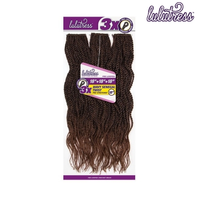 Sensationnel Lulutress Pre Looped Crochet Braid - 3X WAVY SENEGAL TWIST 18