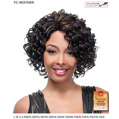 It's a wig Futura Synthetic Hand Tied Finish Full Wig - HEATHER