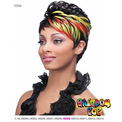 It's a wig Futura Synthetic Rainbow pop Full Wig - IONA