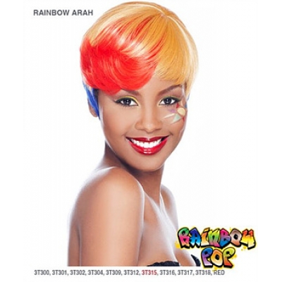It's a wig Futura Synthetic Rainbow pop Full Wig - RAINBOW ARAH
