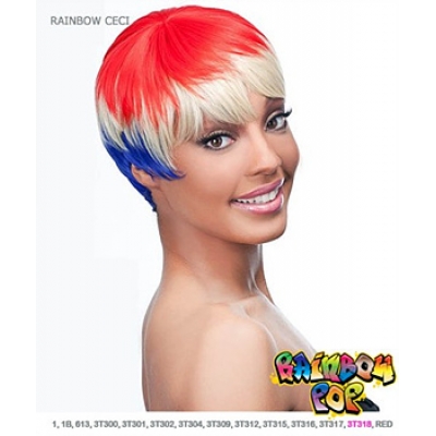 It's a wig Futura Synthetic Rainbow pop Full Wig - RAINBOW CECI