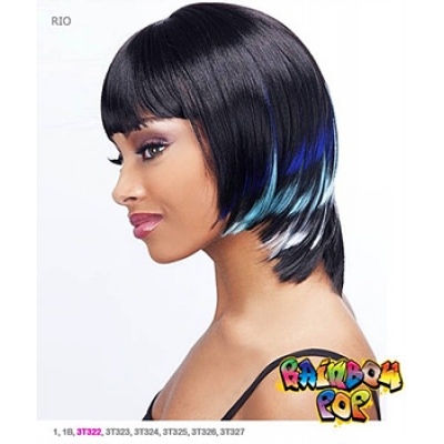 It's a wig Futura Synthetic Rainbow pop Full Wig - RIO