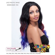 It's a wig Futura Synthetic Rainbow pop Lace Front Wig - PACIFIC