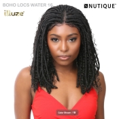 Nutique Illuze Synthetic Hair 4x4 Glueless HD Lace Wig - BOHO LOCS WATER 16