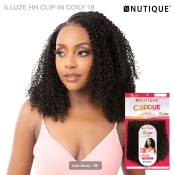 Nutique Illuze Human Hair Blend Clip In Extension - COILY 18 (7pcs)