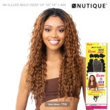 Nutique Illuze Human Hair Blend DEEP WAVE 14/16/18 + 4X4 HD Lace Closure