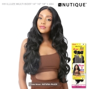 Nutique Illuze Human Hair Blend BODY WAVE 14/16/18 + 4X4 HD Lace Closure