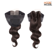 Model Model Unprocessed 100% Human Hair Weave 2.25x4.25 Closure Cap BODY WAVE 12