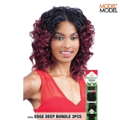 Model Model Remy Human Hair Weave QUTIX EDGY DEEP BUNDLE 3PCS