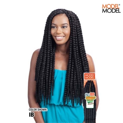 Model Model Synthetic Hair Crochet Braids 2X Jumbo Twist Braid