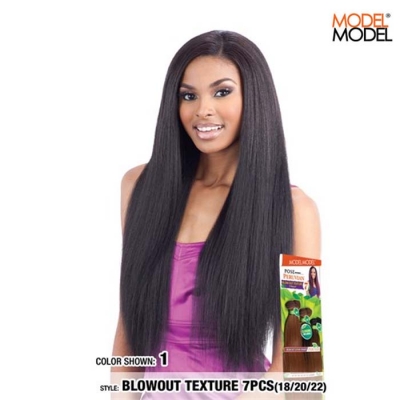 Model Model Pose Peruvian Blow Out Texture Straight 7 PCS (18 20 22)