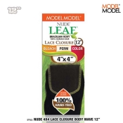 Model Model NUDE LEAF 4X4 Lace Closure BODY WAVE 12
