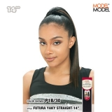 Model Model EQUAL Drawstring Ponytail - YAKY STRAIGHT 14