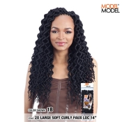 Model Model GLANCE 2X LARGE SOFT CURLY FAUX LOC 14 Braid