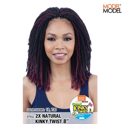 Model Model GLANCE 2X NATURAL KINKY TWIST 8