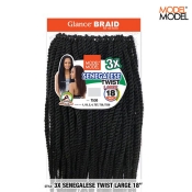 Model Model Glance 3X SENEGALESE TWIST LARGE 18