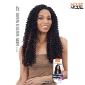 Model Model Synthetic Glance Crochet Braid - NEW WATER WAVE 22