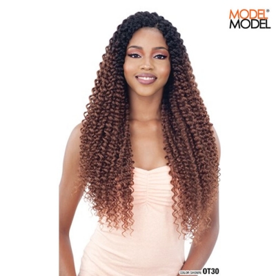 Model Model Glance 3X Pre-Stretched WATER WAVE Crochet Braid 22