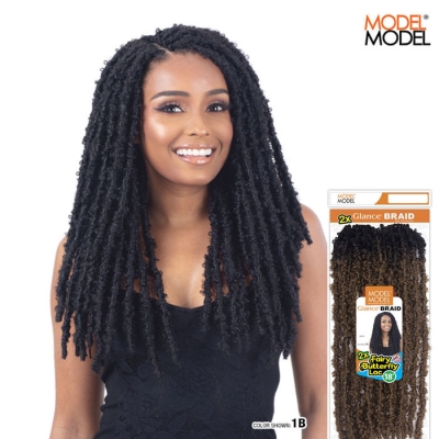 Model Model Glance Synthetic Braid - 2X FAIRY BUTTERFLY LOC 18