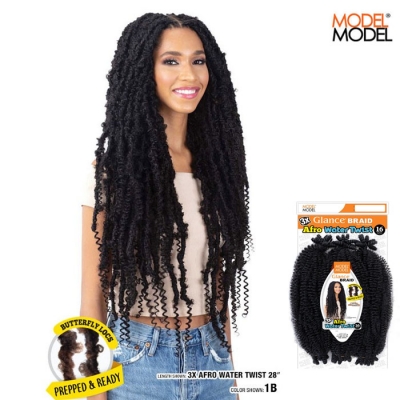 Model Model Glance Synthetic Braid - 3X AFRO WATER TWIST 16