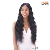 Model Model Lace to Lace Synthetic Hair Lace Front Wig - TRIPLE BARREL CURL 020