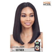 Model Model Synthetic 5 inch Deep Lace Center Part Lace Front Wig - ESTHER