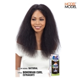 Model Model Nude FRESH W & W Brazilian Natural Human Hair Lace Front Wig - LACE BOHEMIAN CURL