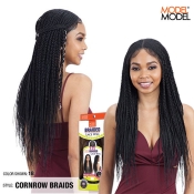 Model Model Synthetic Braided 5x5 Lace Wig - CORNROW BRAIDS