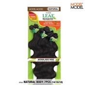 Model Model Nude Leaf Brazilian Remy Weave ? Natural Body Wave 7 PCS (14 16 18)