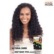 Model Model Nude Leaf Brazilian Remy Weave - DEEP WAVE 7 PCS (18 20 22)