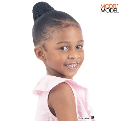 Model Model Kids Bun Synthetic Hair Ponytail - BRAIDED BUN