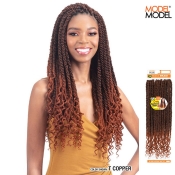 Model Model Glance 3X CURLY NATURAL TWIST Braid 20