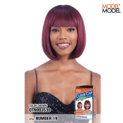  Model Model EQUAL Synthetic Hair Clean Cap Wig - NUMBER 019