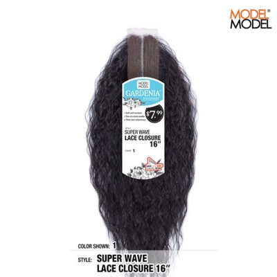 Model Model GARDENIA SUPER WAVE LACE CLOSURE 16