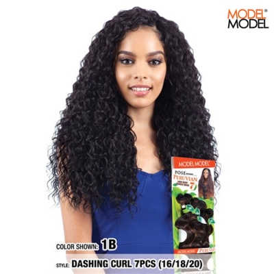 Model Model POSE PERUVIAN DASHING CURL 7PCS (16 18 20)