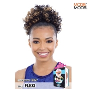 Model Model Synthetic Ponypom and Bang Drawstring Ponytail - FLEXI