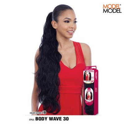 Model Model EQUAL Drawstring Ponytail - BODY WAVE 30