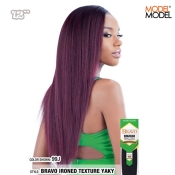 Model Model BRAVO 100% Human Hair IRONED TEXTURE YAKY 12