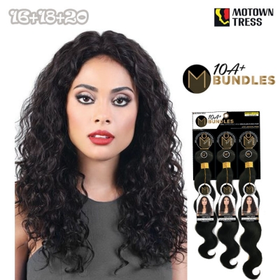 Motown Tress 100% Virgin Brazilian 10A Bundle - SAMBA CURL (16 18 20)