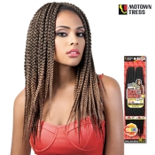 Motown Tress 2X Crochet Feather lite Pre-loop Small Box Braid - C.SBOX142