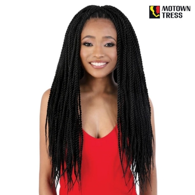 Motown Tress 9X Pre-stretched Senegal Twist Crochet Braid 24 - C9.SEN24