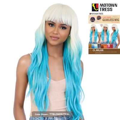 Motown Tress Day Glow Synthetic Glueless Lace Part Wig - CL.MILAN