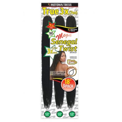 Motown Tress CROCHET SENEGAL TWIST MULTI 18 18 18 - CST.MEGA18