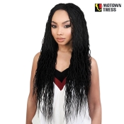 Motown Tress Deep Lace Part 100% HandTied Braid Wig - DP.TWIST28