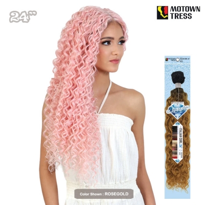 Motown Tress Look & Touch Virgin Remy Hair Glamation Weave - ITALIAN CURL 24