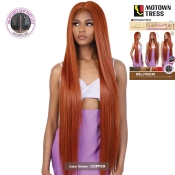 Motown Tress Glam Touch Lace Glueless Human Hair Blend HD Lace Wig - HBL.FREE40