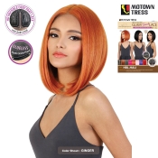 Motown Tress Glam Touch Human Hair Blend Glueless HD Lace Wig - HBL.HALI